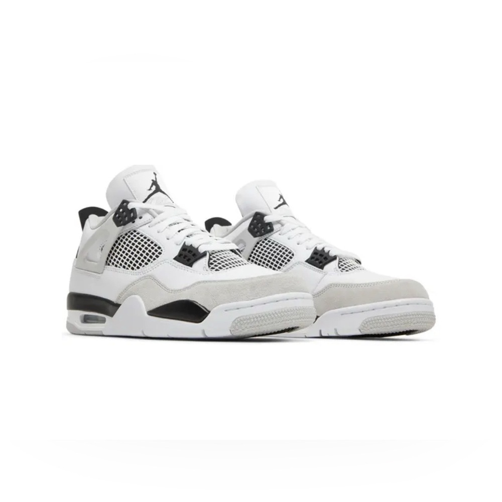 Air Jordan 4 Retro 'Military Black' Sneakers – Size 9.5 (New, No Box)